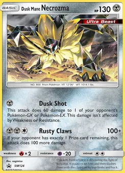 Necrozma Crinière du Couchant, Promo SM, n° SM124