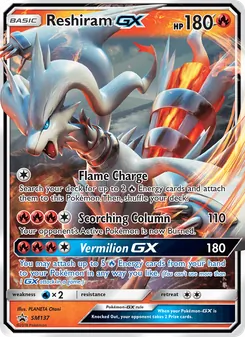 Reshiram GX, Promo SM, n° SM137