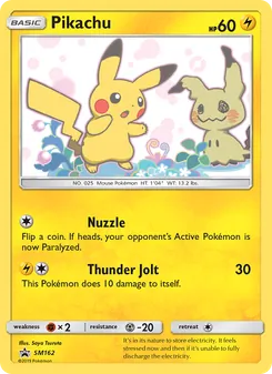 Pikachu, Promo SM, n° SM162