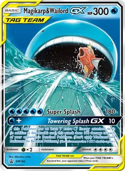 Magicarpe et Wailord GX, Promo SM, n° SM166