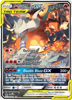 Reshiram et Dracaufeu GX, Promo SM, n° SM201