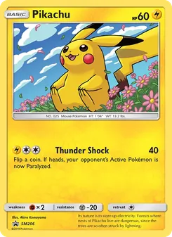 Pikachu, Promo SM, n° SM206