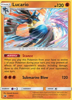 Lucario, Promo SM, n° SM54