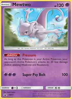 Mewtwo, Promo SM, n° SM77