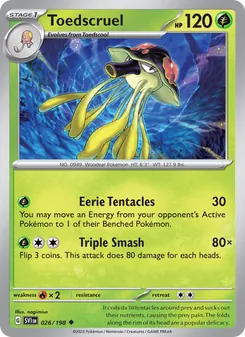 Toedscruel, Scarlet & Violet, no. 026