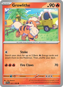 Growlithe, Scarlet & Violet, no. 031