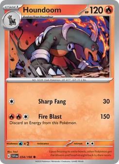 Houndoom, Scarlet & Violet, no. 034