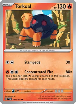 Torkoal, Scarlet & Violet, no. 035