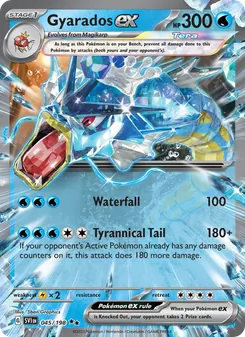 Gyarados ex, Scarlet & Violet, no. 045