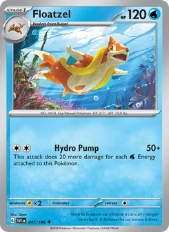 Floatzel, Scarlet & Violet, no. 047
