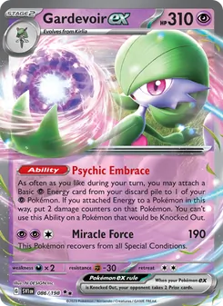 Gardevoir ex, Scarlet & Violet, no. 086