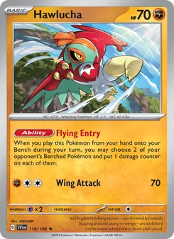Hawlucha, Scarlet & Violet, no. 118