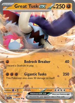 Great Tusk ex, Scarlet & Violet, no. 123