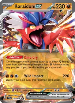 Koraidon ex, Scarlet & Violet, no. 125