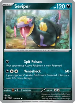 Seviper, Scarlet & Violet, no. 128