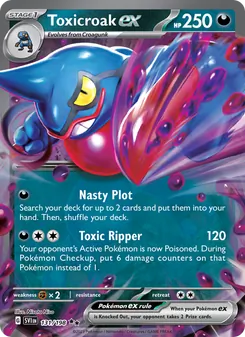Toxicroak ex, Scarlet & Violet, no. 131