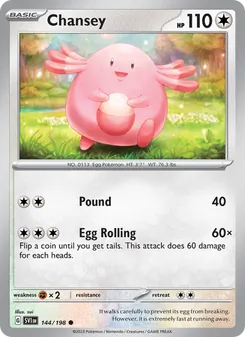 Chansey, Scarlet & Violet, no. 144