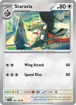 Staravia, Scarlet & Violet, no. 149