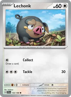 Lechonk, Scarlet & Violet, no. 155