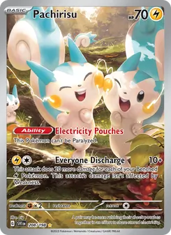 Pachirisu, Scarlet & Violet, no. 208