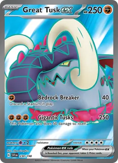 Great Tusk ex, Scarlet & Violet, no. 230