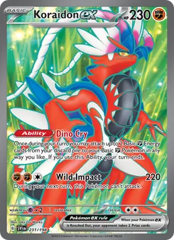 Koraidon ex, Scarlet & Violet, no. 231