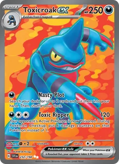 Toxicroak ex, Scarlet & Violet, no. 232