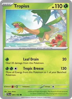 Tropius, Paldea Evolved, no. 007