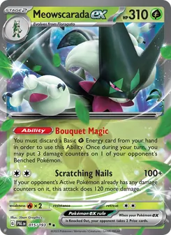Meowscarada ex, Paldea Evolved, no. 015