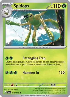 Spidops, Paldea Evolved, no. 018