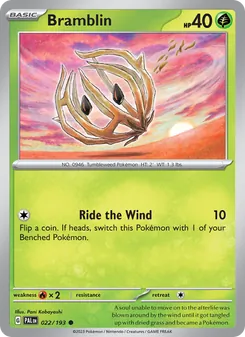 Bramblin, Paldea Evolved, no. 022