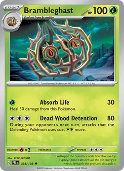Brambleghast, Paldea Evolved, no. 024