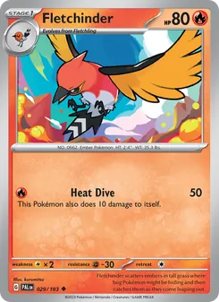 Fletchinder, Paldea Evolved, no. 029