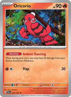 Oricorio, Paldea Evolved, no. 033
