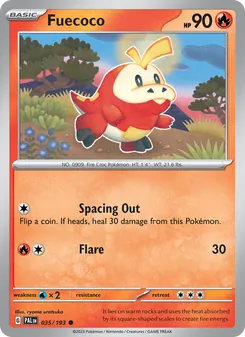 Fuecoco, Paldea Evolved, no. 035