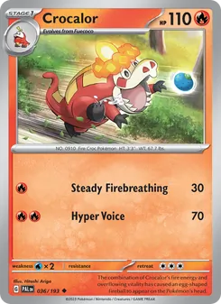 Crocalor, Paldea Evolved, no. 036