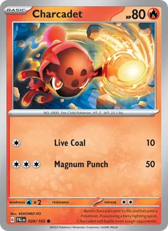 Charcadet, Paldea Evolved, no. 039