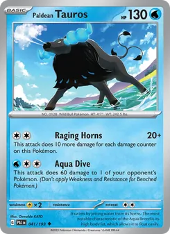 Paldean Tauros, Paldea Evolved, no. 041