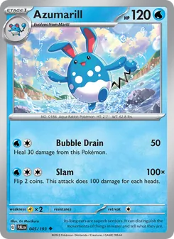 Azumarill, Paldea Evolved, no. 045