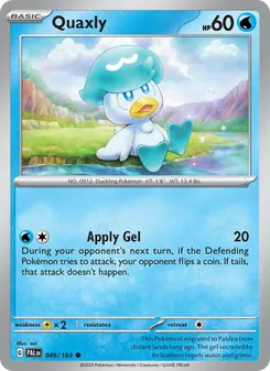 Quaxly, Paldea Evolved, no. 049