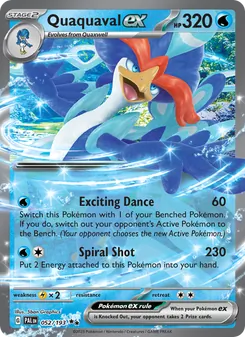 Quaquaval ex, Paldea Evolved, no. 052