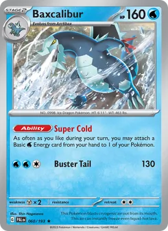 Baxcalibur, Paldea Evolved, no. 060