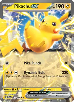Pikachu ex, Paldea Evolved, no. 063