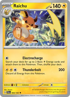 Raichu, Paldea Evolved, no. 064