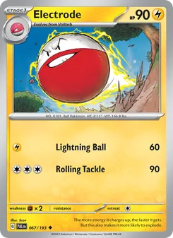 Electrode, Paldea Evolved, no. 067