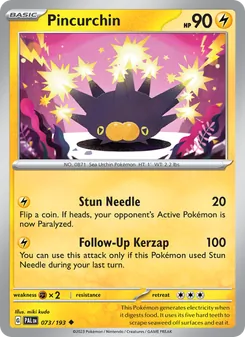 Pincurchin, Paldea Evolved, no. 073