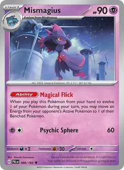 Mismagius, Paldea Evolved, no. 088