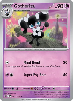 Gothorita, Paldea Evolved, no. 091