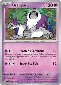 Oranguru, Paldea Evolved, no. 094