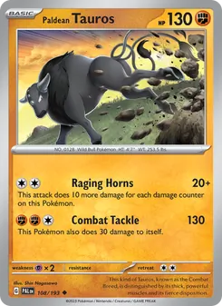 Paldean Tauros, Paldea Evolved, no. 108